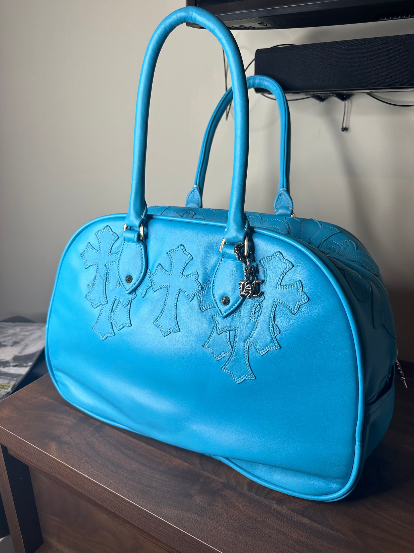 Chrome Hearts Leather Bowling Bag