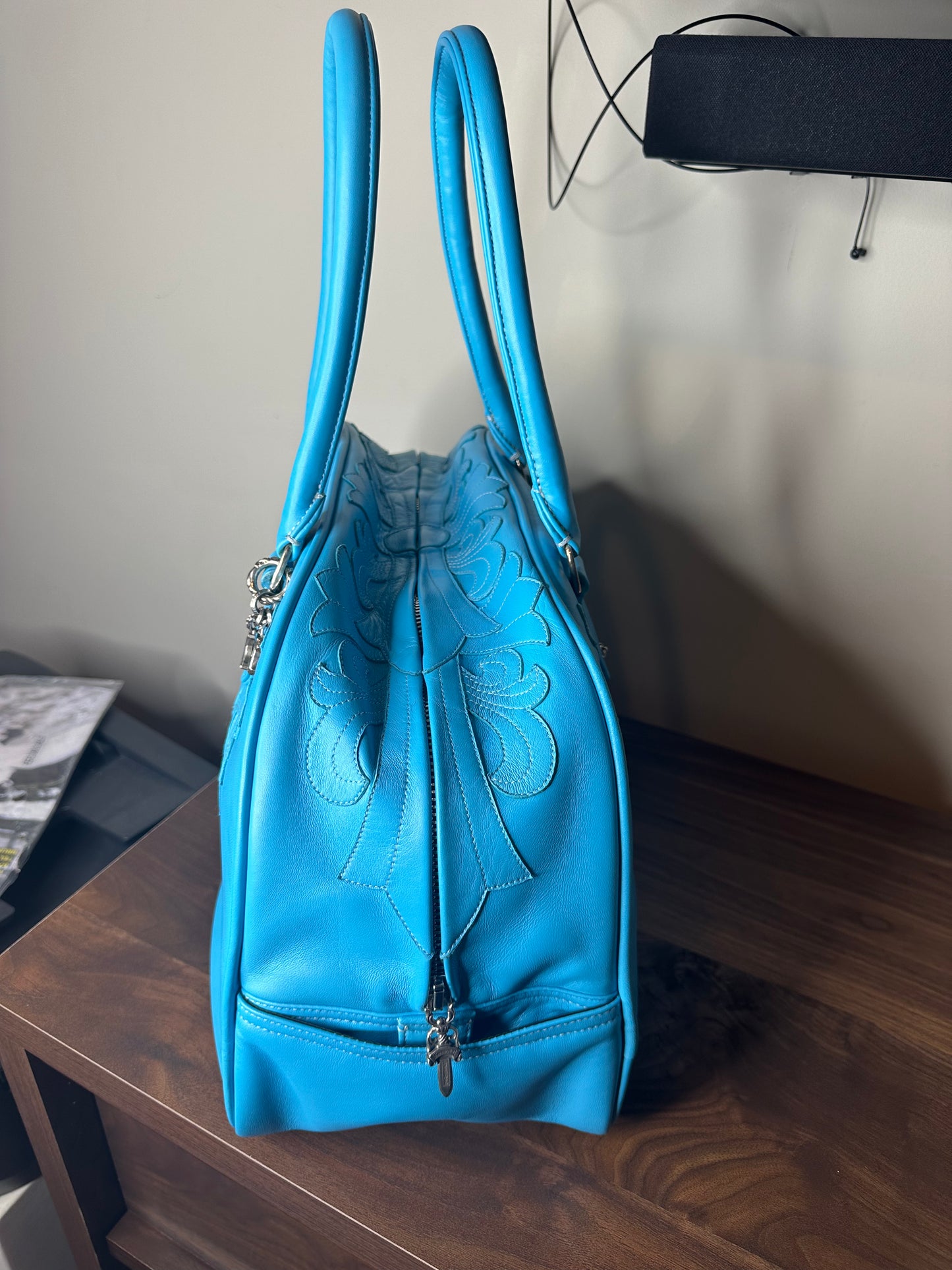 Chrome Hearts Leather Bowling Bag