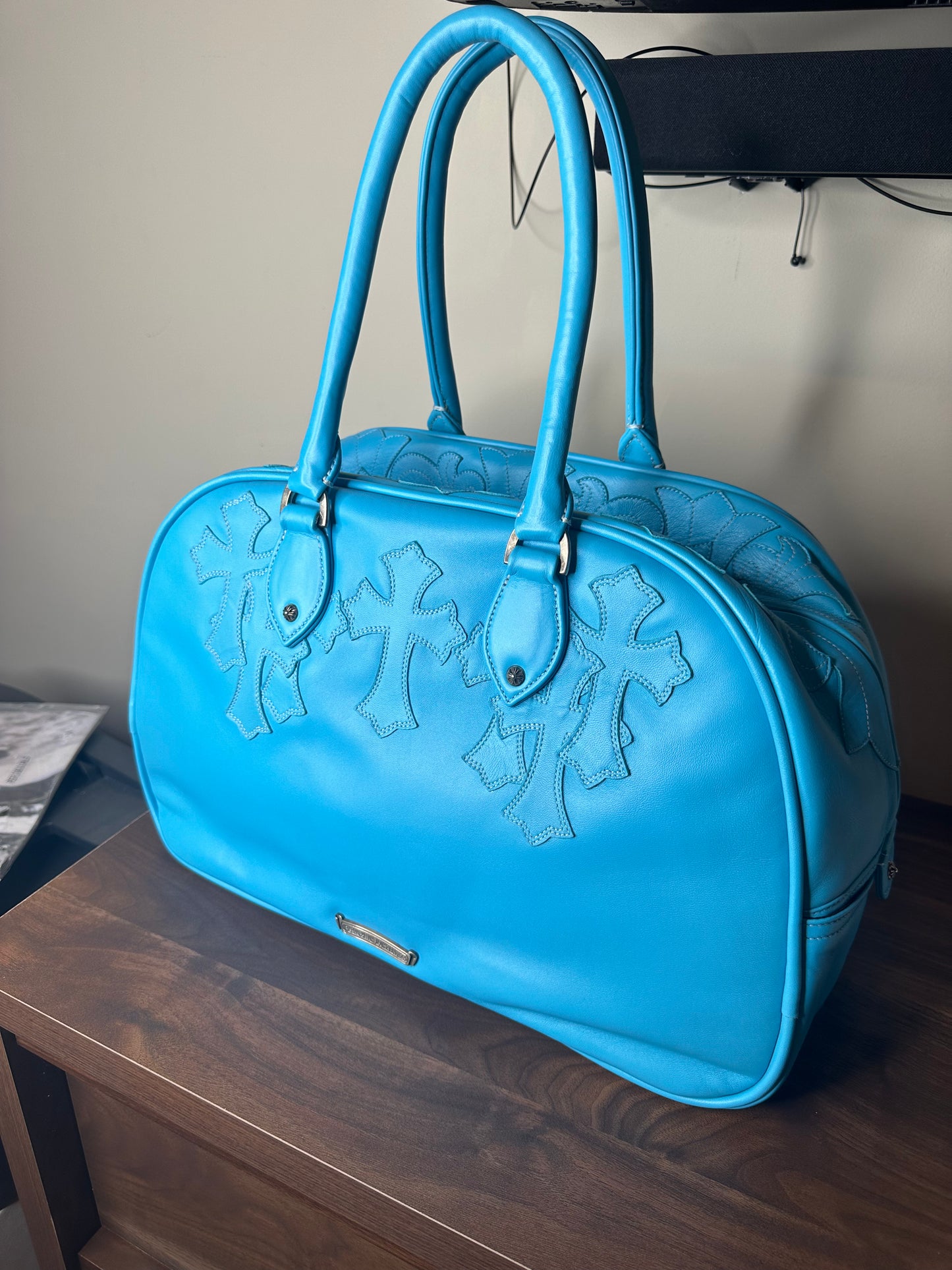 Chrome Hearts Leather Bowling Bag