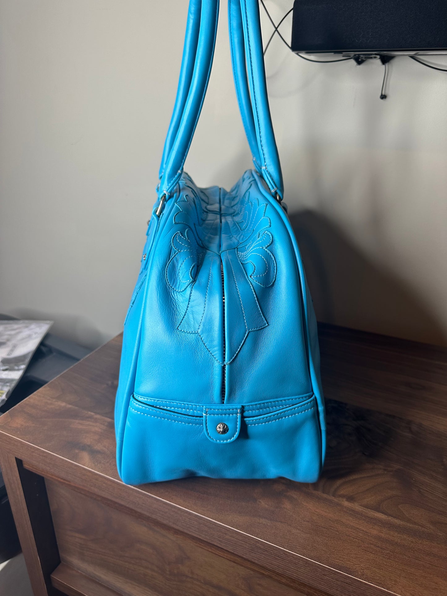 Chrome Hearts Leather Bowling Bag
