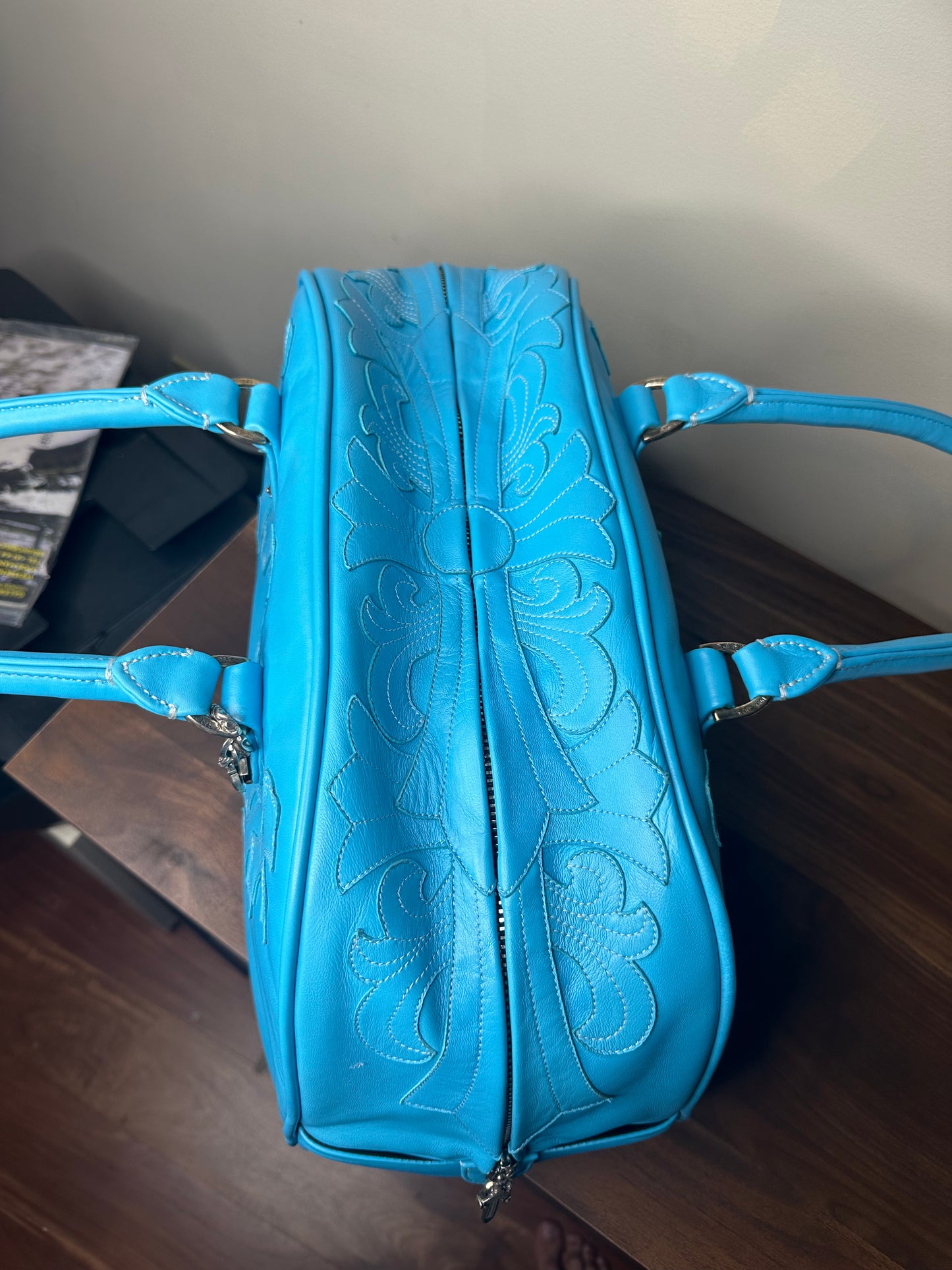 Chrome Hearts Leather Bowling Bag