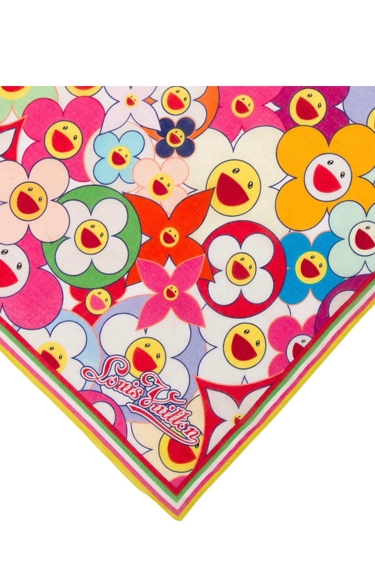 Louis Vuitton x Takashi Murakami Cosmic Blossom Pocket Square